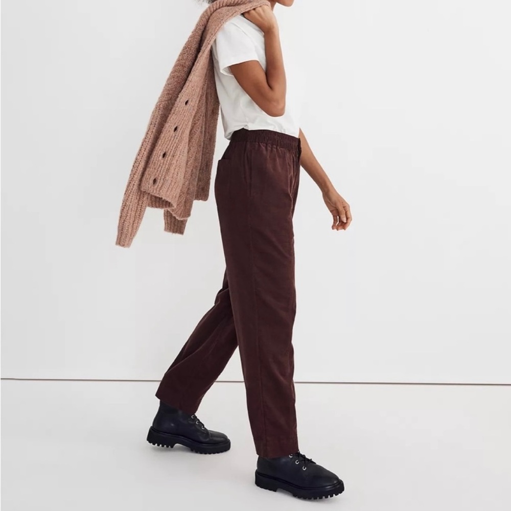 NWT Madewell Pull-On Tapered Corduroy Pants